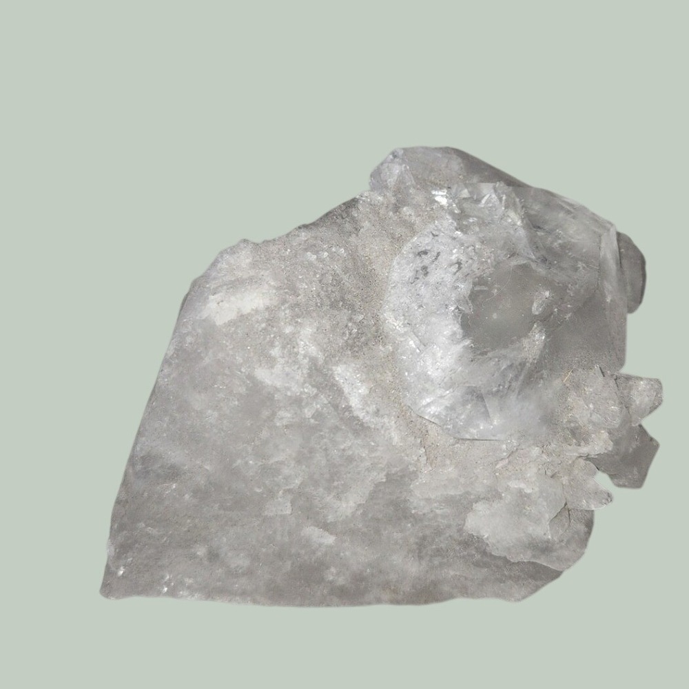 Natural Raw‎ Clear Quartz Crystal Point Rough Mineral Specimen 3.25" Fairycore